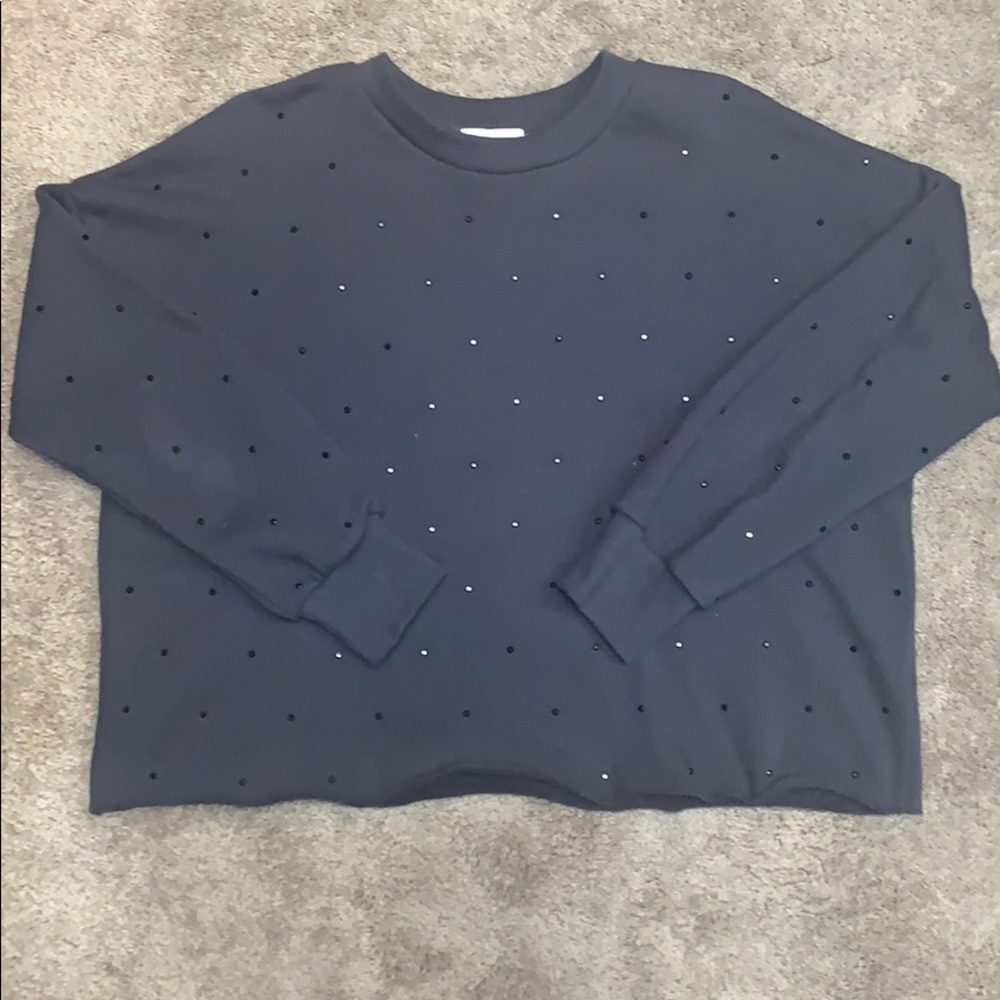 Rare find! NWOT**LNA**sequin sweatshirt